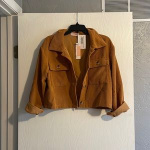 New With Tags Crop Corduroy Jacket